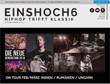 Tablet Screenshot of einshoch6.de